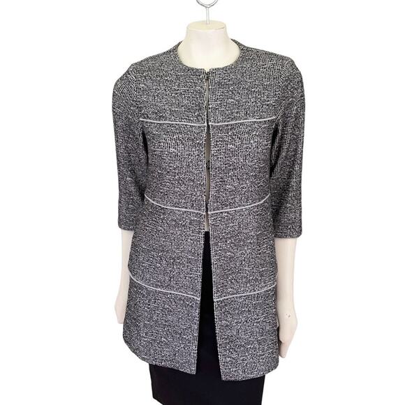CABI The Times Long Tweed Jacket SZ XS - Picture 2 of 11